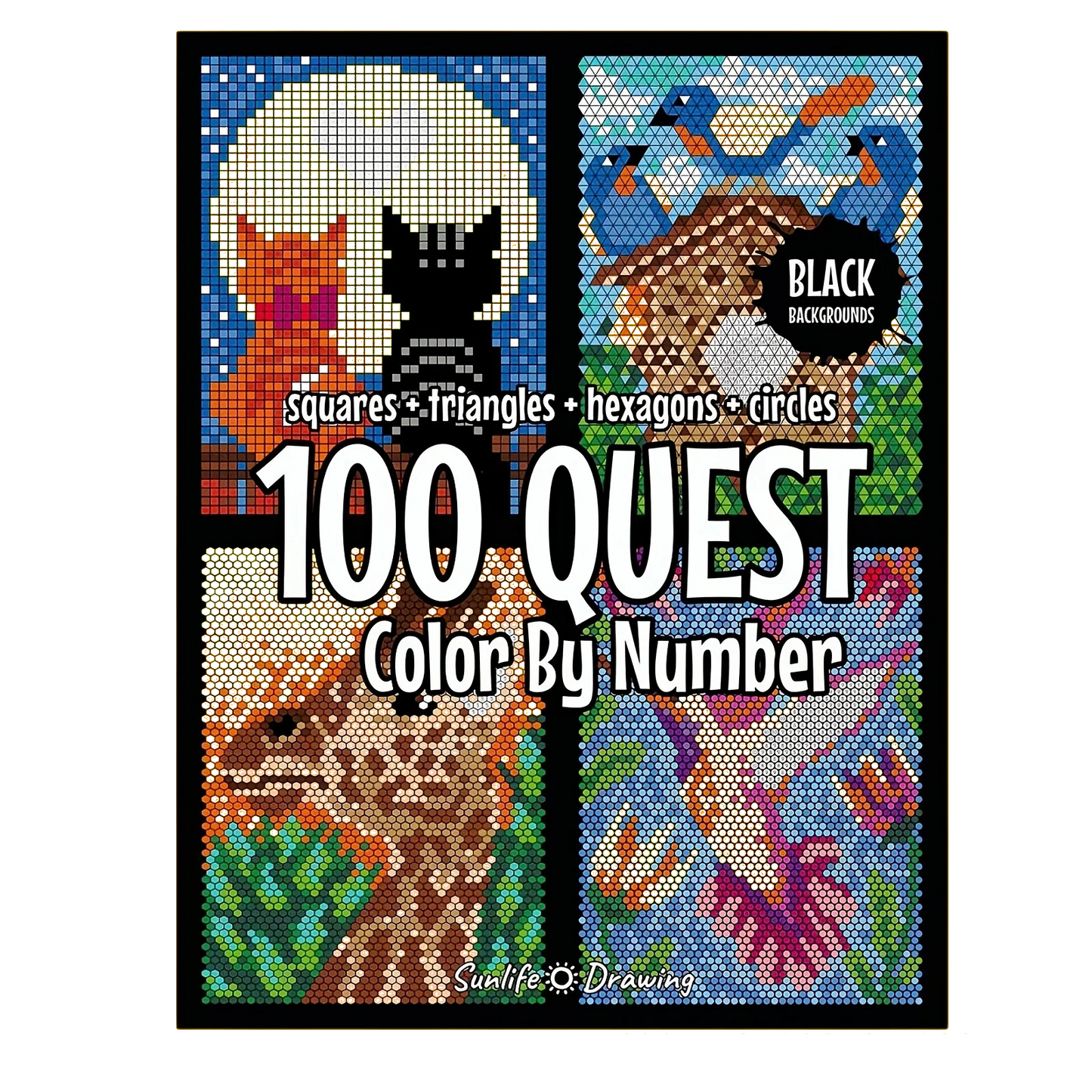 Cuaderno con 100 dibujos para colorear